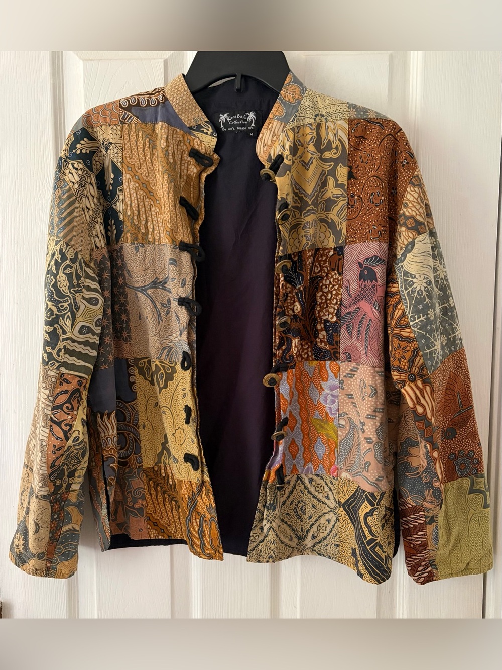 Patchwork Batik-Inspired Women's Jacket - Multicolor